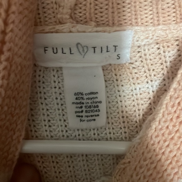 FULL TILT Knit tie dye sweater Womens size small orange and cream color​​​​​​​​ - Picture 5 of 7